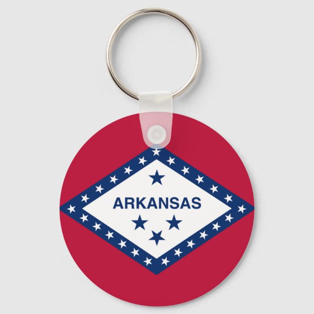 Porte-clés Drapeau d'État de l'Arkansas (Recto)