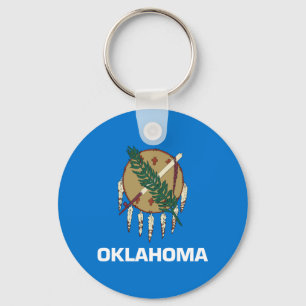 Porte-clés Drapeau d'État de l'Oklahoma