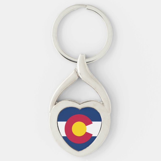 Porte-clés Drapeau d'état du Colorado (Devant)