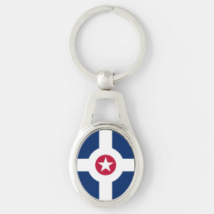 Porte-clés Drapeau d'Indianapolis, Indiana Porte - clé