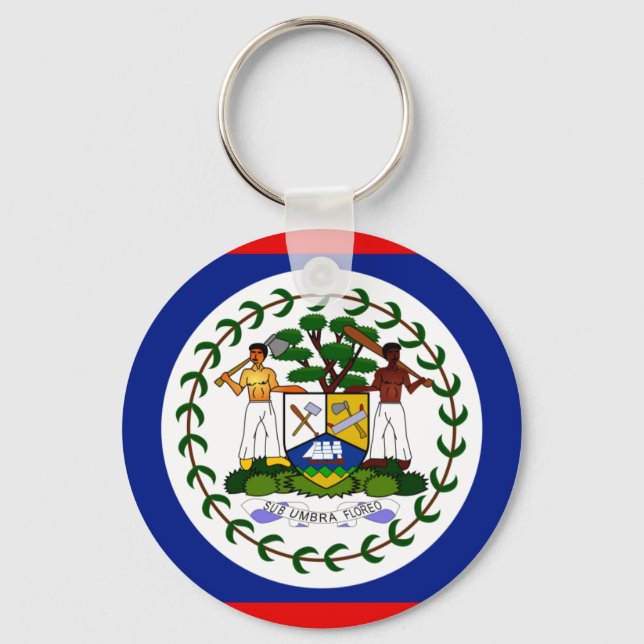 Porte-clés Drapeau du Belize (Recto)
