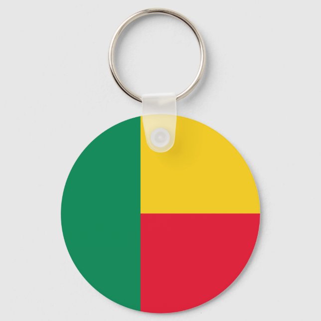 Porte-clés Drapeau du Bénin patriotique Porte - clé (Recto)