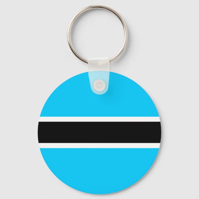 Porte-clés Drapeau du Botswana (Recto)