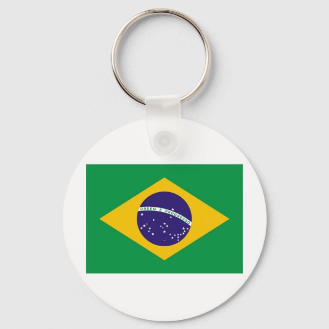 Porte-clés Drapeau du Brésil (Recto)