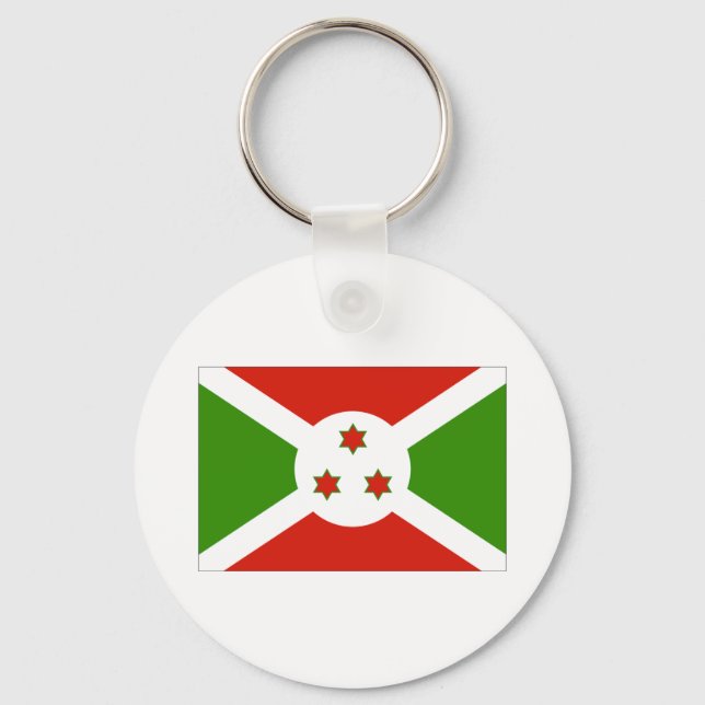 Porte-clés Drapeau du Burundi (Recto)