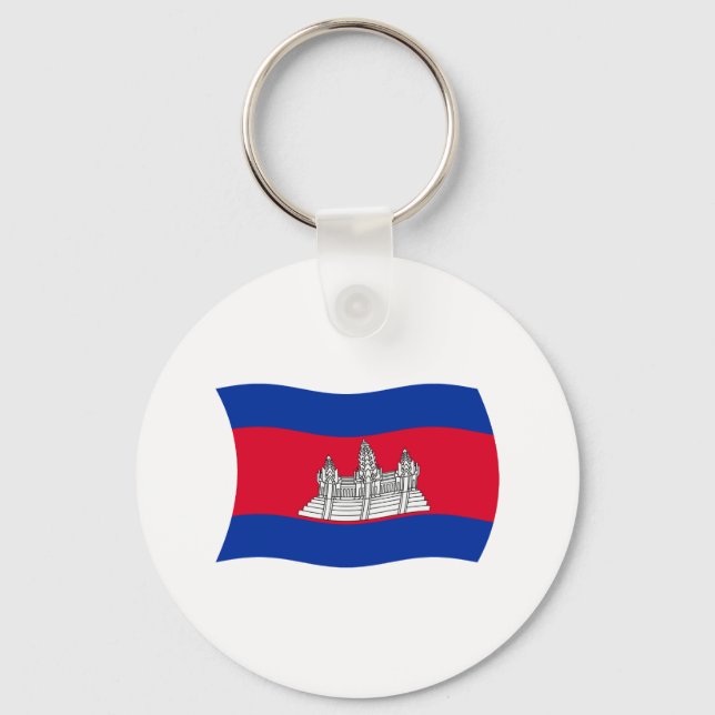 Porte-clés Drapeau du Cambodge (Recto)