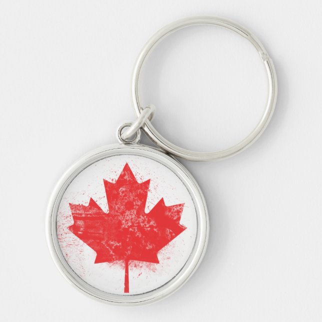 Porte-clés Drapeau du Canada (Devant)