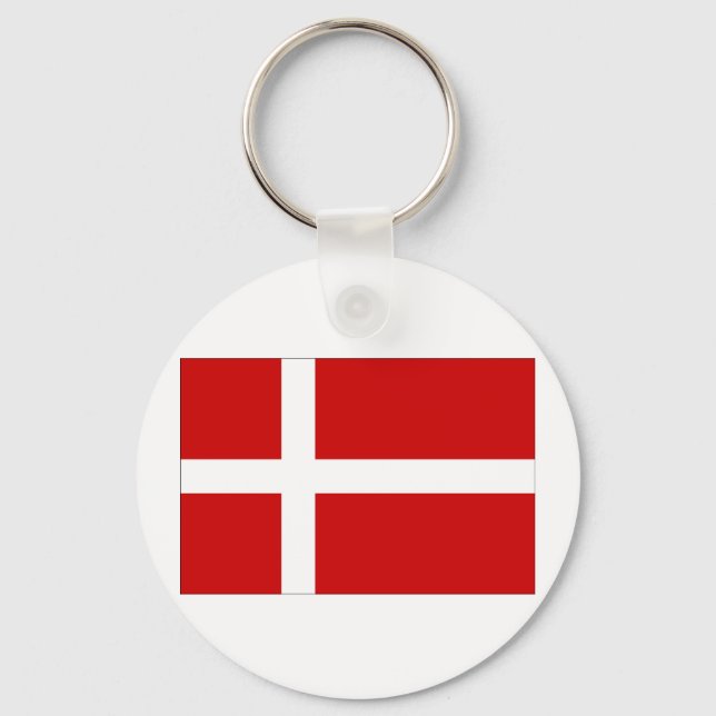 Porte-clés Drapeau du Danemark (Recto)