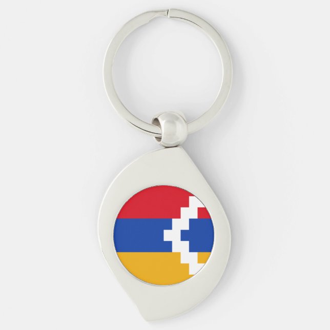 Porte-clés Drapeau du Haut-Karabakh (Devant)