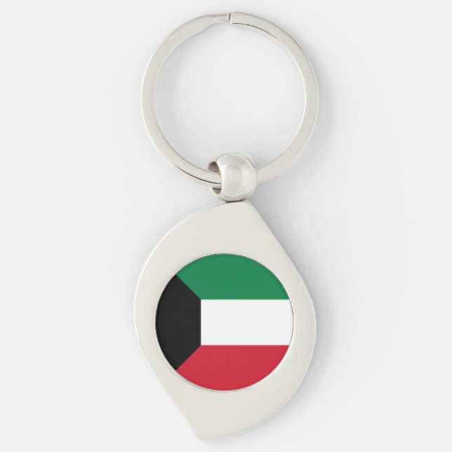 Porte-clés Drapeau du Koweït (Devant)