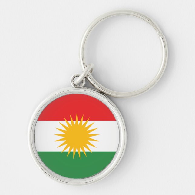 Porte-clés Drapeau du Kurdistan (Devant)
