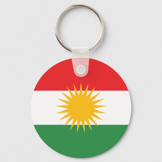 Porte-clés Drapeau du Kurdistan (Alay Kurdistan ou Alaya Reng (Recto)