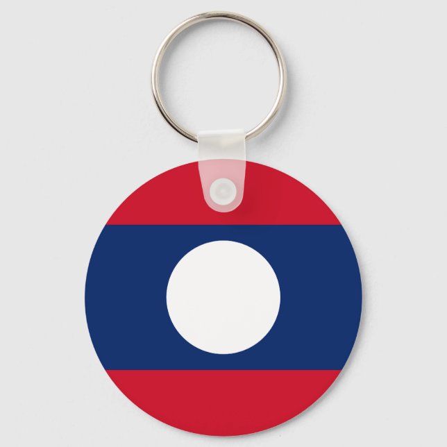 Porte-clés Drapeau du Laos (Recto)