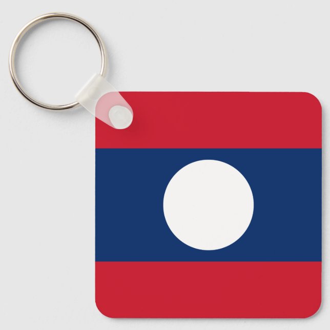 Porte-clés Drapeau du Laos (Recto)