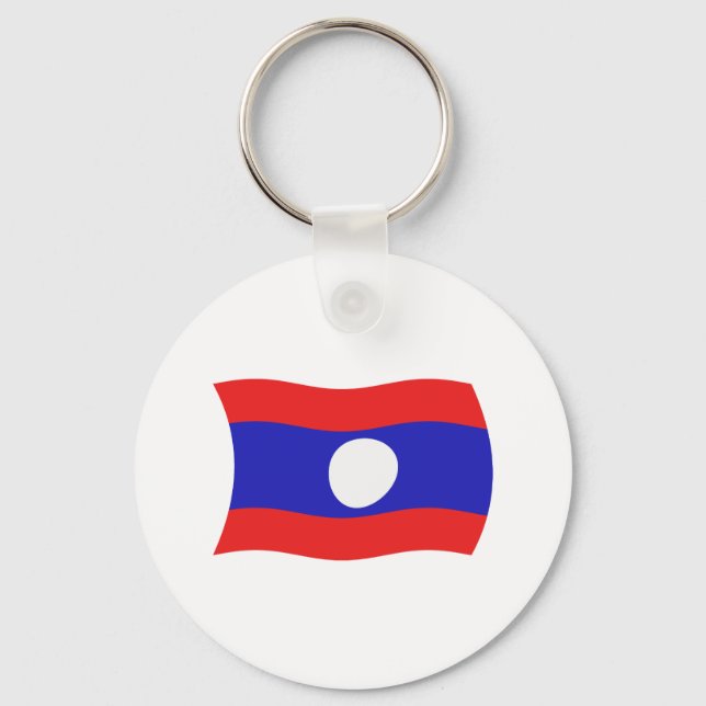 Porte-clés Drapeau du Laos (Recto)