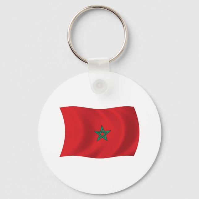 Porte-clés Drapeau du Maroc (Recto)