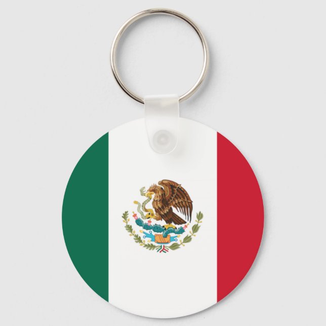 Porte-clés Drapeau du Mexique (Recto)