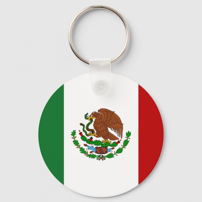 Porte-clés Drapeau du Mexique (Recto)