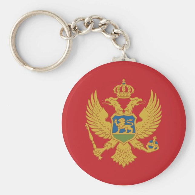 Porte-clés Drapeau du Monténégro (Devant)