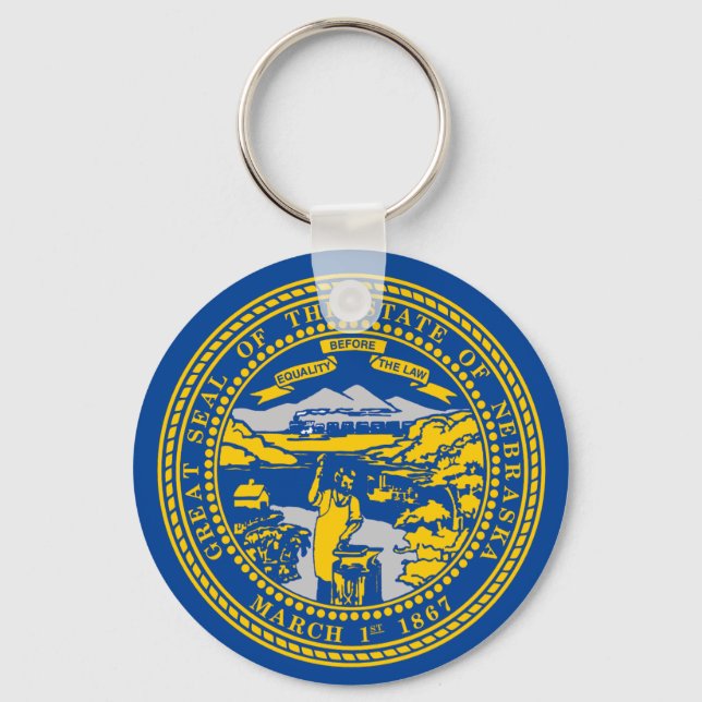 Porte-clés Drapeau du Nebraska (Recto)