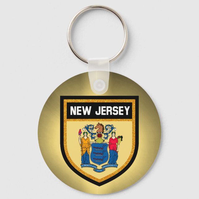 Porte-clés Drapeau du New Jersey (Recto)