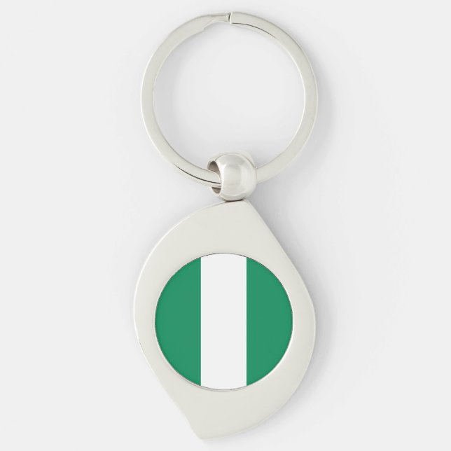 Porte-clés Drapeau du Nigéria (Devant)