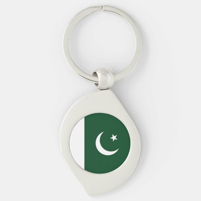 Porte-clés Drapeau du Pakistan (Devant)