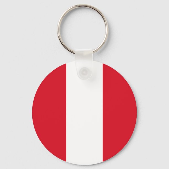 Porte-clés Drapeau du Pérou (Recto)