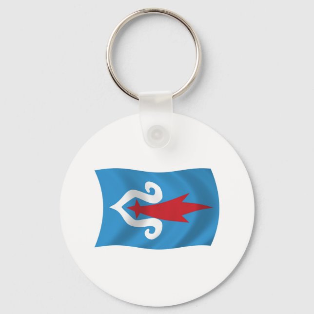 Porte-clés Drapeau du Peuple Aïnou (Recto)