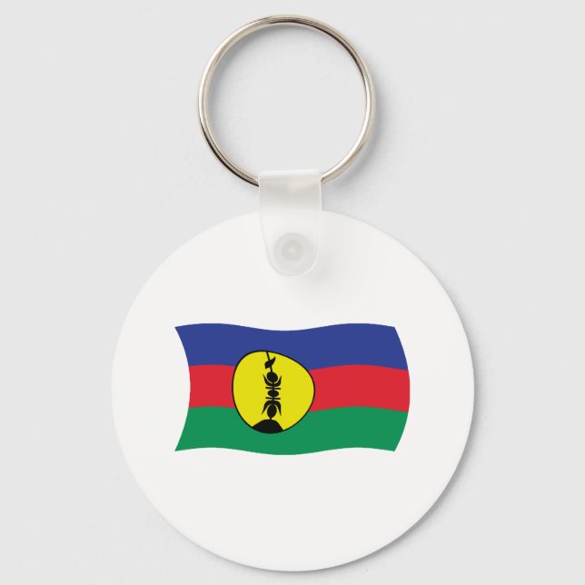 Porte-clés Drapeau du peuple Kanak (Recto)