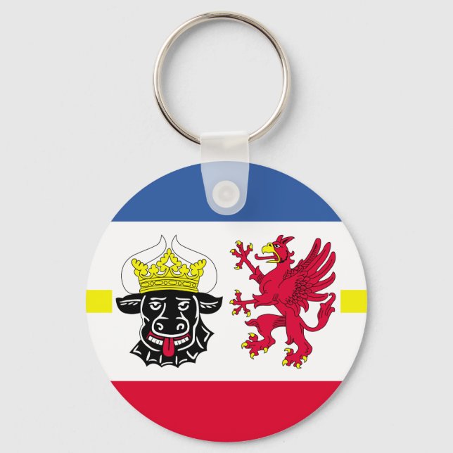 Porte-clés Drapeau du Porte - clé Mecklembourg-Poméranie occi (Recto)