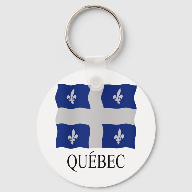 Porte-clés Drapeau du Québec (Recto)