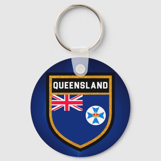 Porte-clés Drapeau du Queensland (Recto)