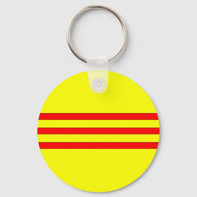 Porte-clés Drapeau du Vietnam du Sud (Recto)