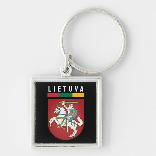 Porte-clés Drapeau et armoiries de Lituanie (Devant)