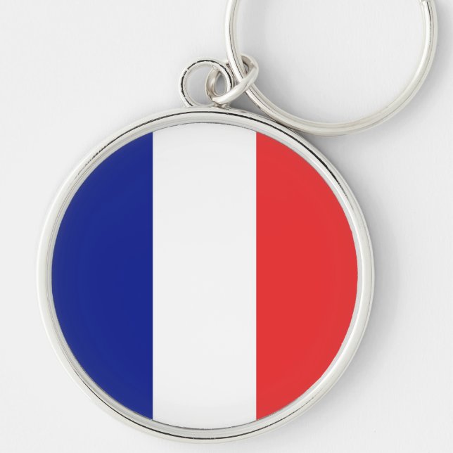 Porte-clés Drapeau français Tricolore (Devant)