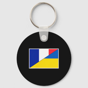 Porte-clés Drapeau France Ukraine Soutien Français Ukrainien
