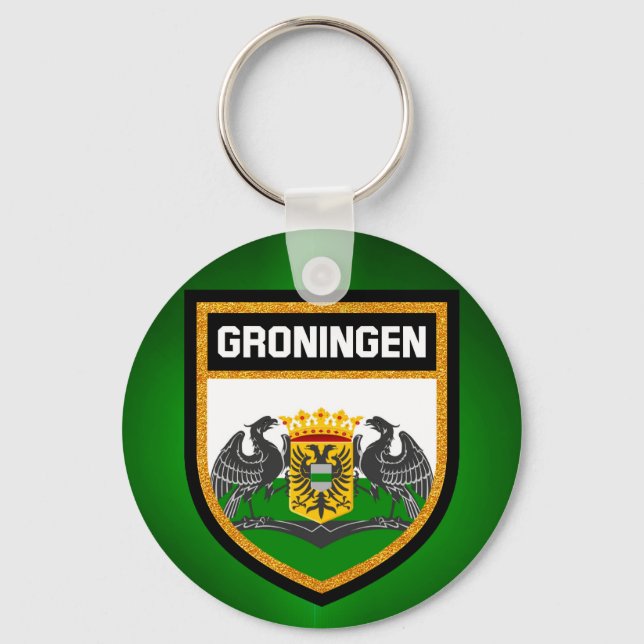 Porte-clés Drapeau Groningen (Recto)
