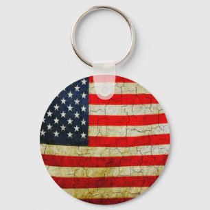 Porte-clés Drapeau Grunge America