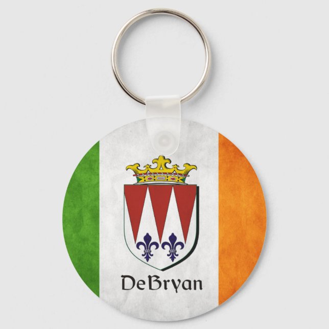 Porte-clés Drapeau irlandais DeBryan (Recto)