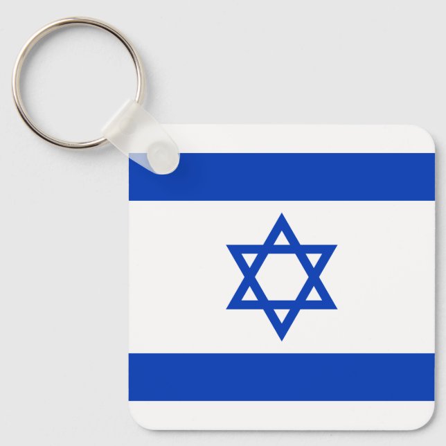 Porte-clés Drapeau Israël (Recto)