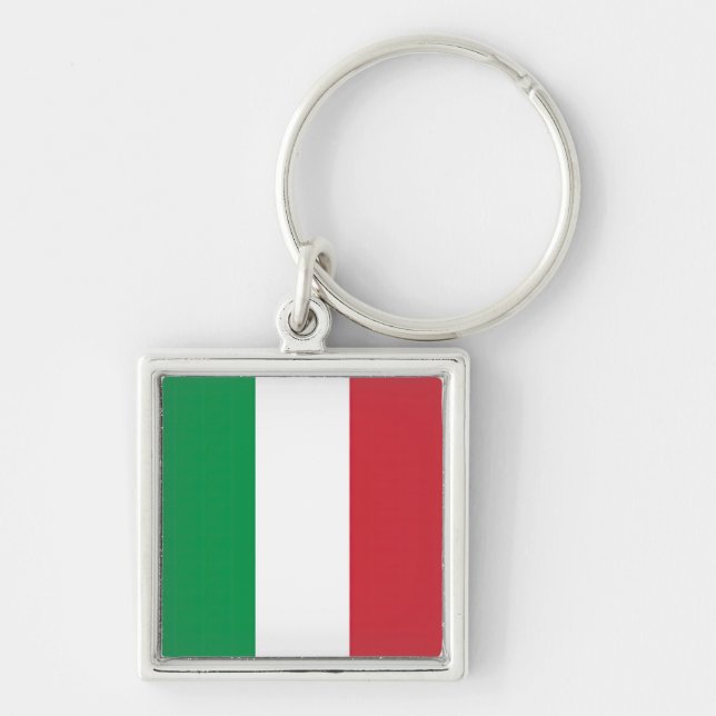 Porte-clés Drapeau Italie Tricolore (Devant)