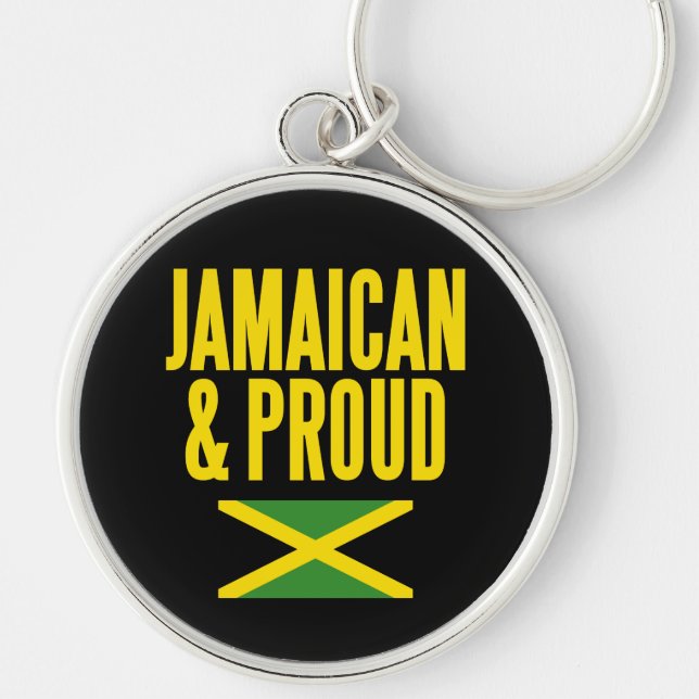Porte-clés Drapeau jamaïcain et fier (Devant)