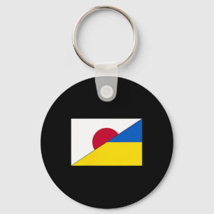 Porte-clés Drapeau Japon Ukraine Japonais Ukrainien Soutien S