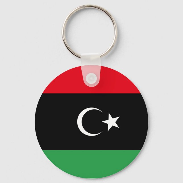 Porte-clés Drapeau Libye libre (Recto)