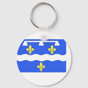 Porte-clés Drapeau Loiret, France
