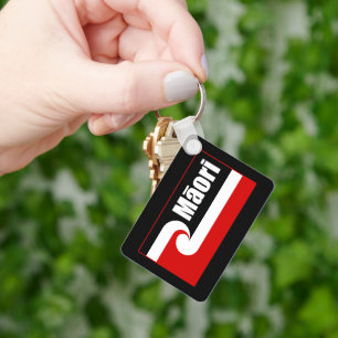 Porte-clés Drapeau Maori, Drapeau Tino Rangatiratanga, Maori