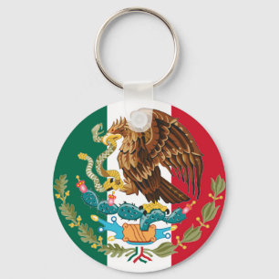 Porte-clés Drapeau mexicain et blason Tricolor Porte - clé