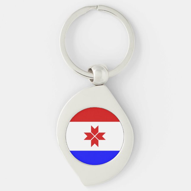 Porte-clés Drapeau Mordovia (Devant)