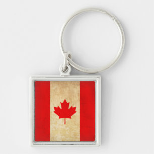 Porte-clés Drapeau national patriotique Vintage original du C